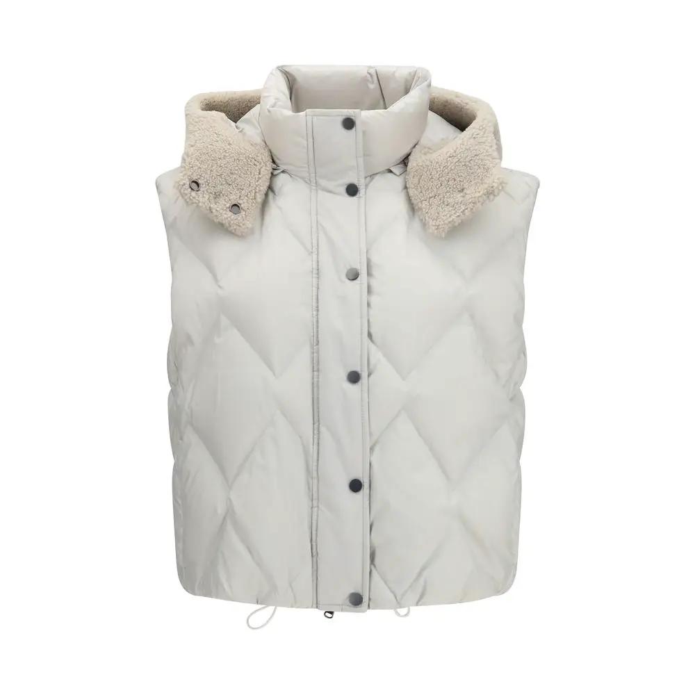 Brunello Cucinelli Brunello Cucinelli Gray Polyester Sleeveless Jacket