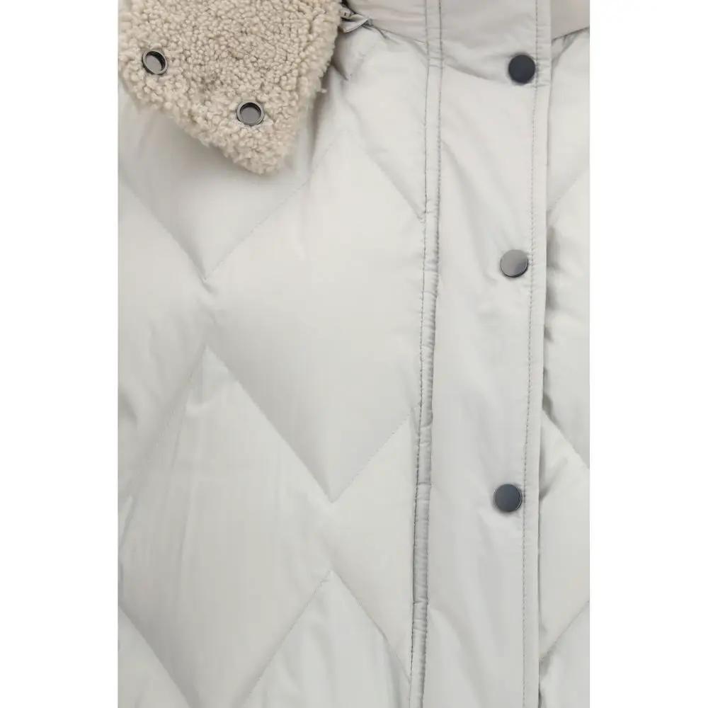 Brunello Cucinelli Brunello Cucinelli Gray Polyester Sleeveless Jacket