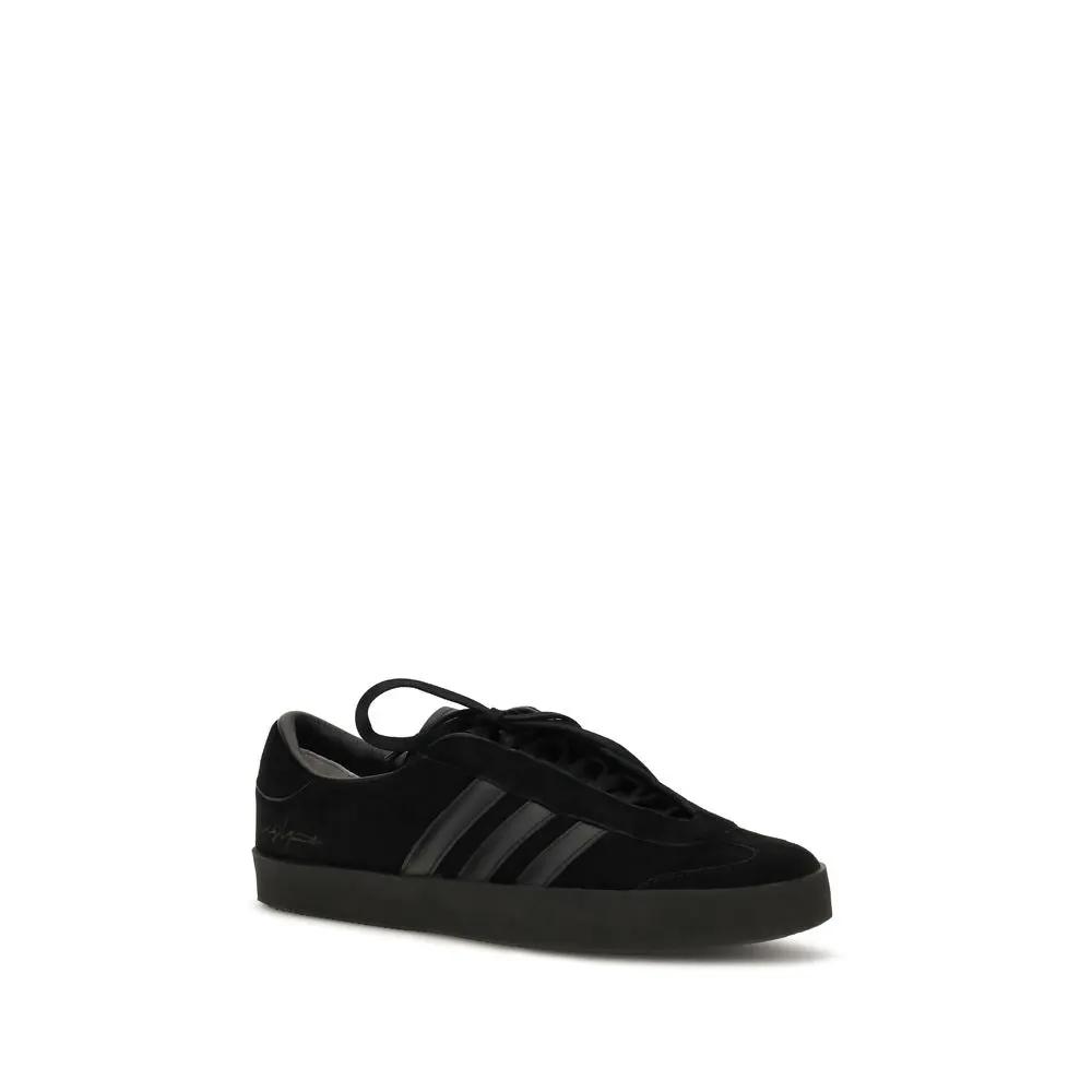 Y-3 Y-3 Black Calf Leather Bos Taurus Athletic Sneakers