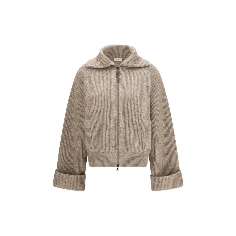 Brunello Cucinelli Brunello Cucinelli Beige Cashmere Sweater