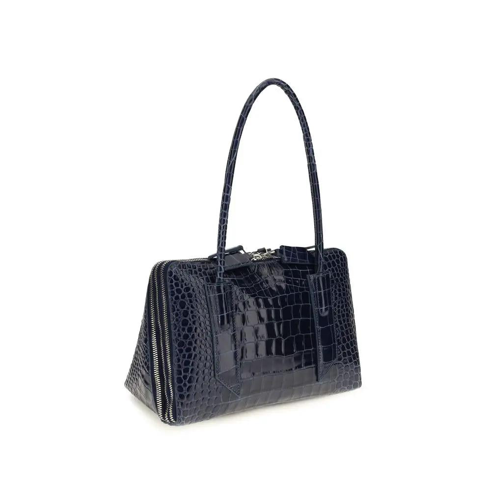 The Attico The Attico Blue Calf Leather Bos Taurus Shoulder Bag