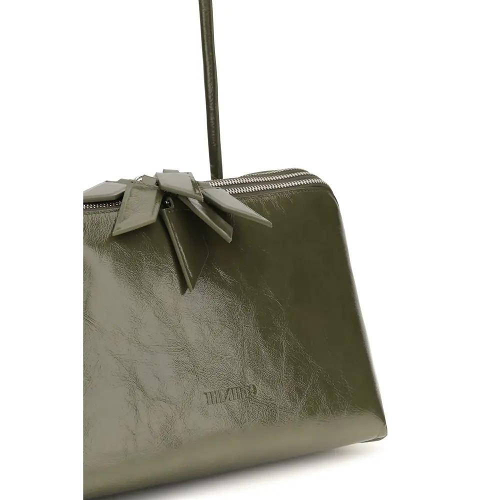 The Attico Bicolor Calf Leather Bos Taurus Shoulder Bag