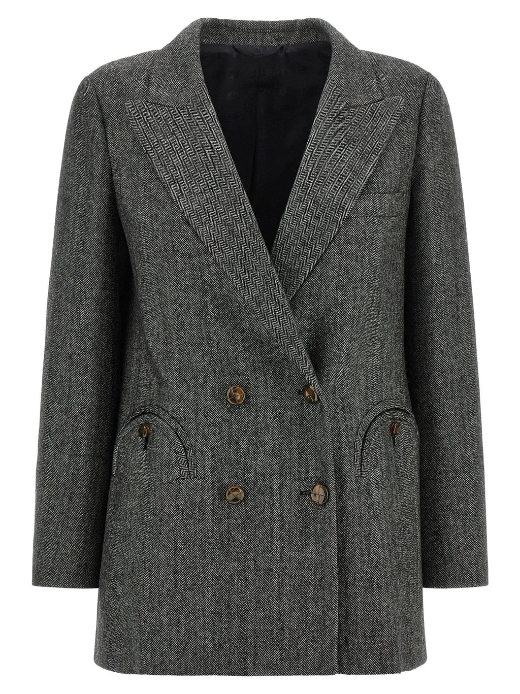 Blazé Milano Gray Virgin Wool Blazer