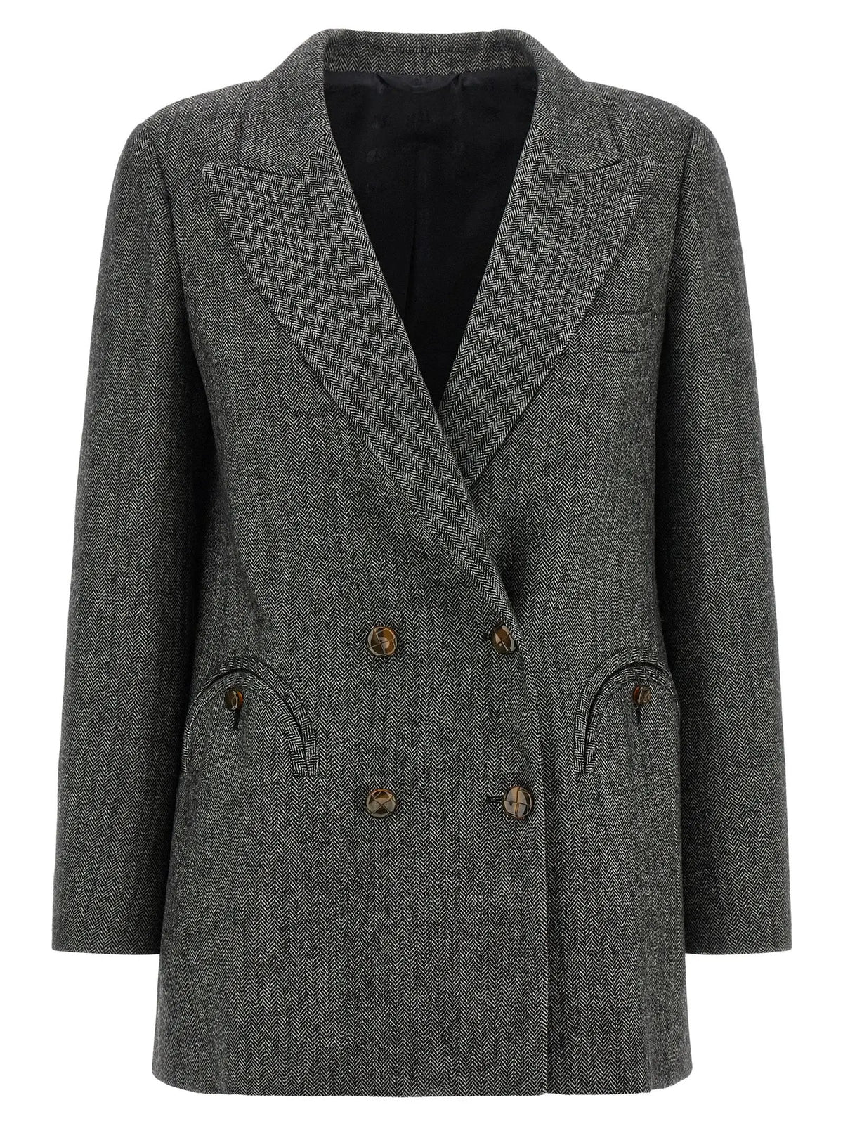 Blazé Milano Gray Virgin Wool Blazer