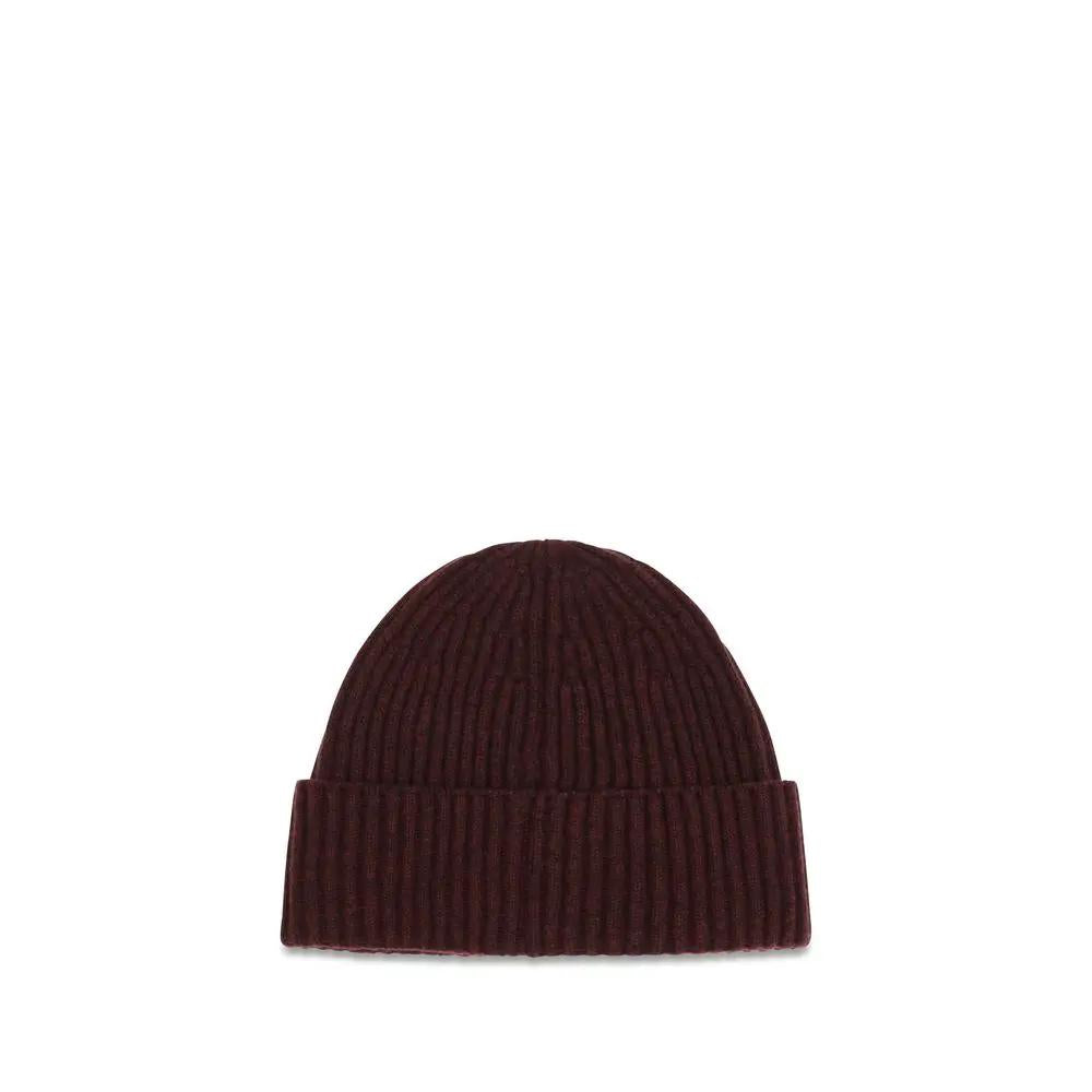 Brunello Cucinelli Bordeaux Cashmere Beanie