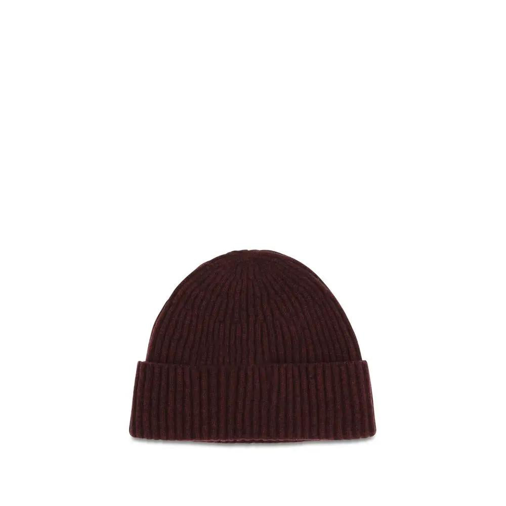 Brunello Cucinelli Brunello Cucinelli Bordeaux Cashmere Beanie