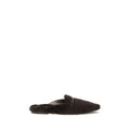 Brunello Cucinelli Brown Fur Ballet Flats