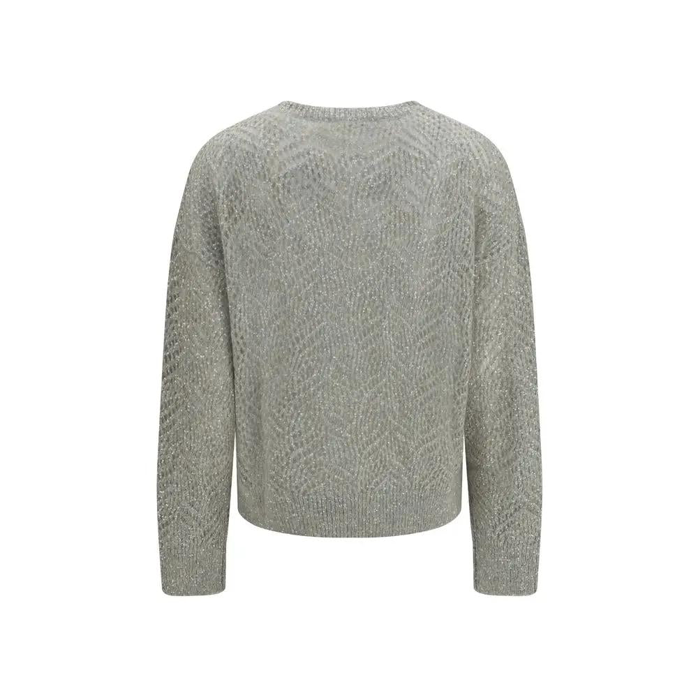 Brunello Cucinelli Gray Linen Sweatshirt