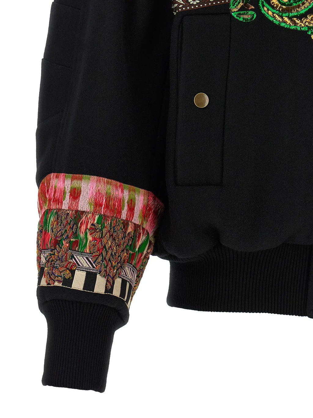 Dries Van Noten Multicolor Wool Bomber