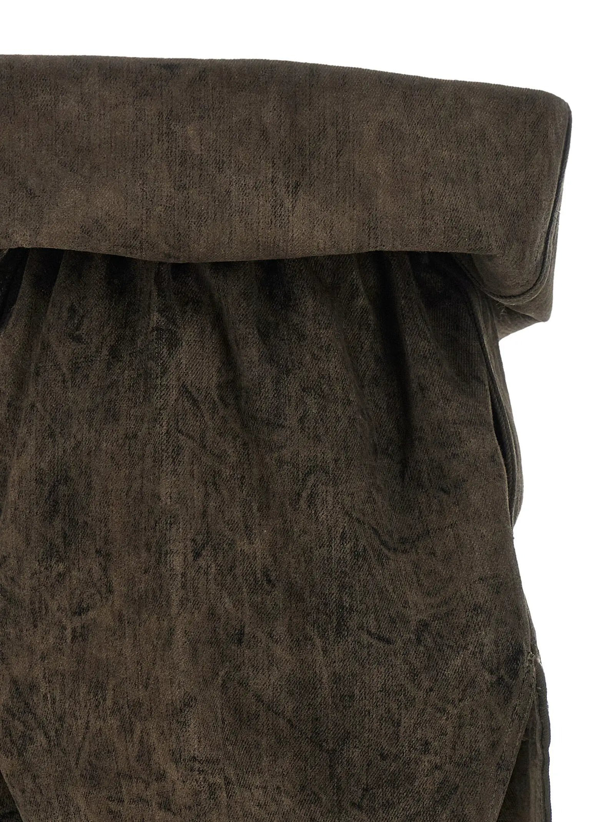 Rick Owens Gray Cotton Bermuda Shorts