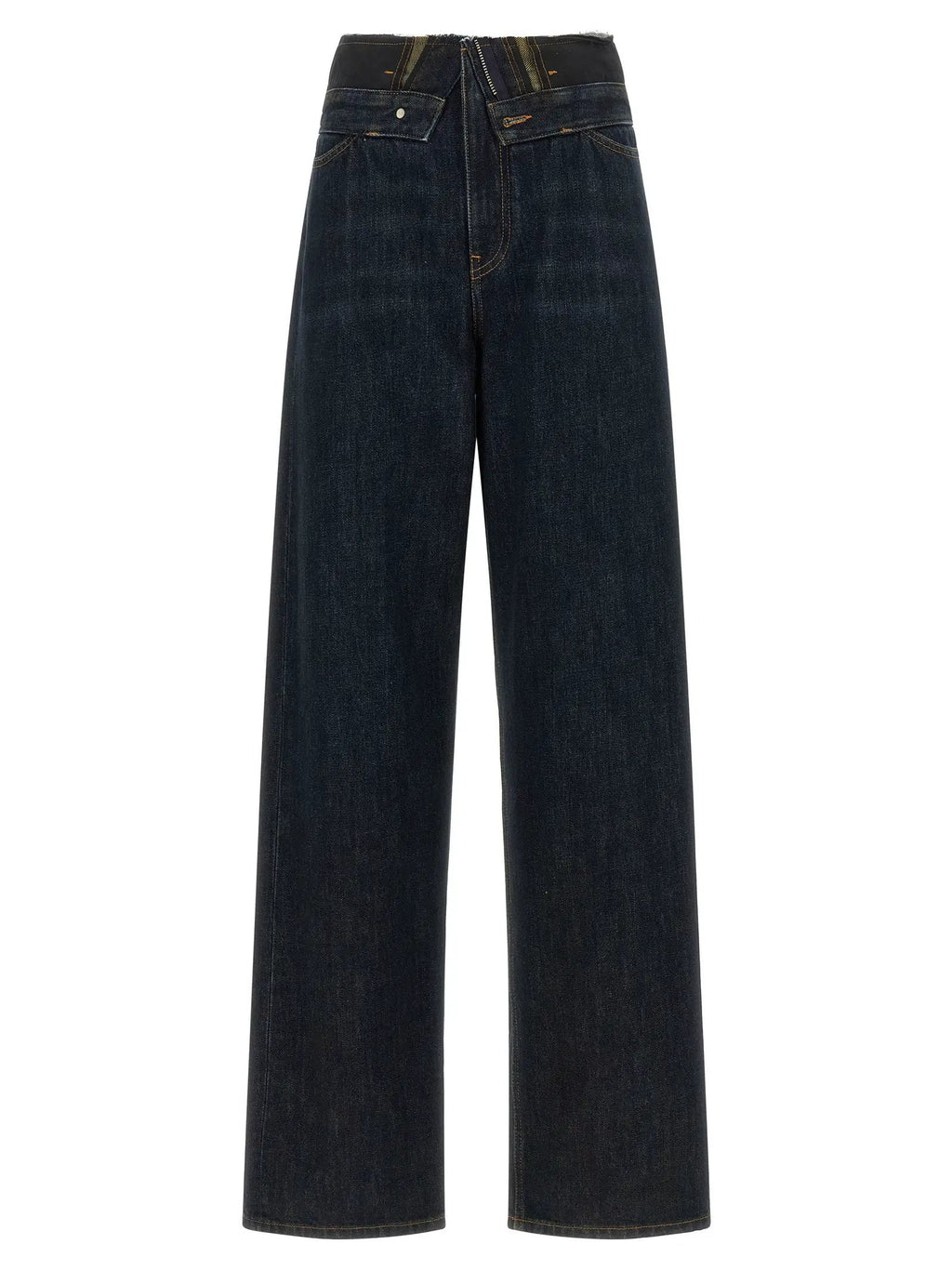 MM6 Maison Margiela Blue Cotton High-Waisted Jean