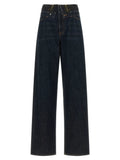 MM6 Maison Margiela Blue Cotton High-Waisted Jean