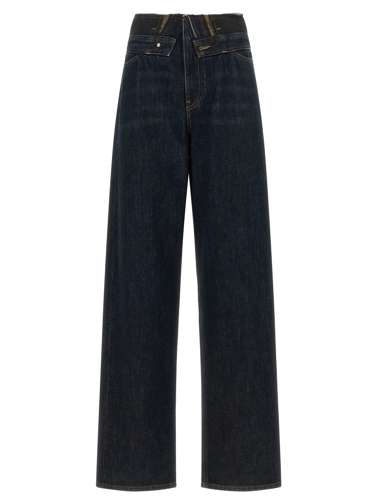 MM6 Maison Margiela Blue Cotton High-Waisted Jean