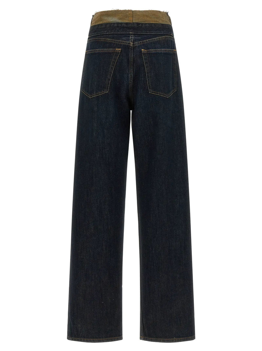 MM6 Maison Margiela Blue Cotton High-Waisted Jean