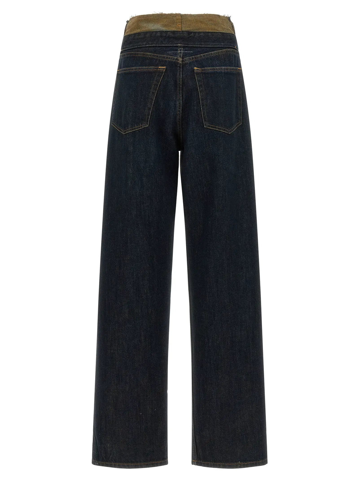 MM6 Maison Margiela Blue Cotton High-Waisted Jean