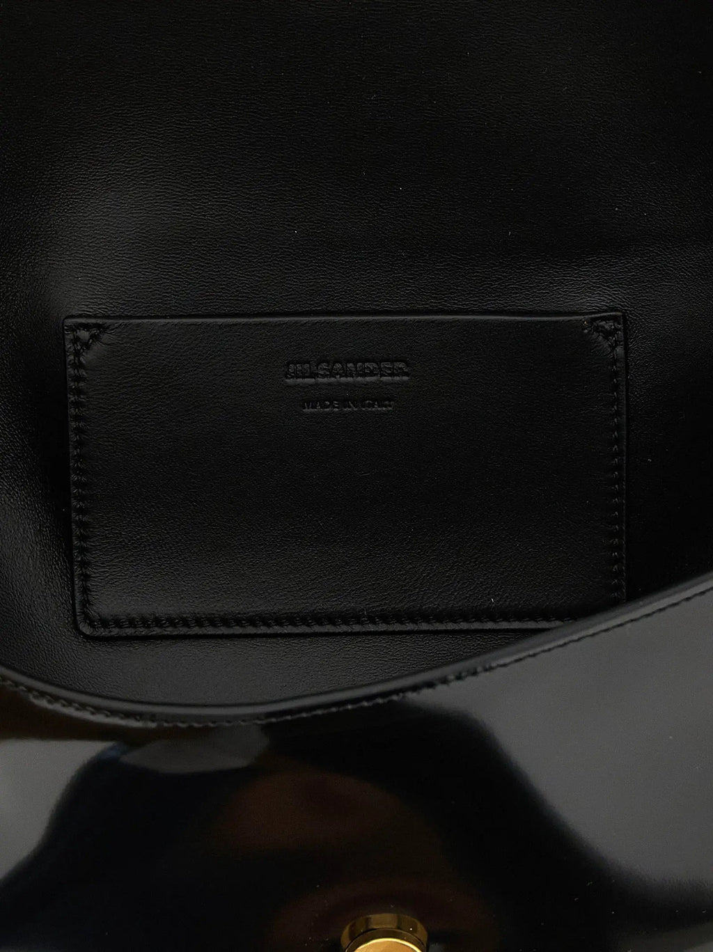 Jil Sander Black Calfskin Shoulder Bag