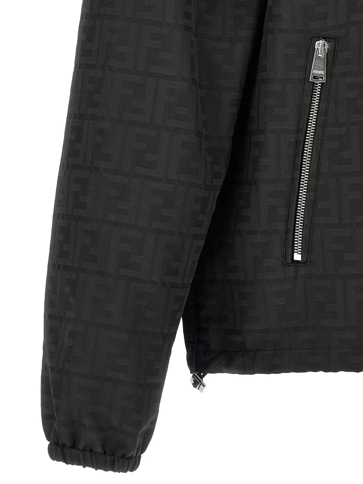 Fendi Black Polyester Shell Jacket