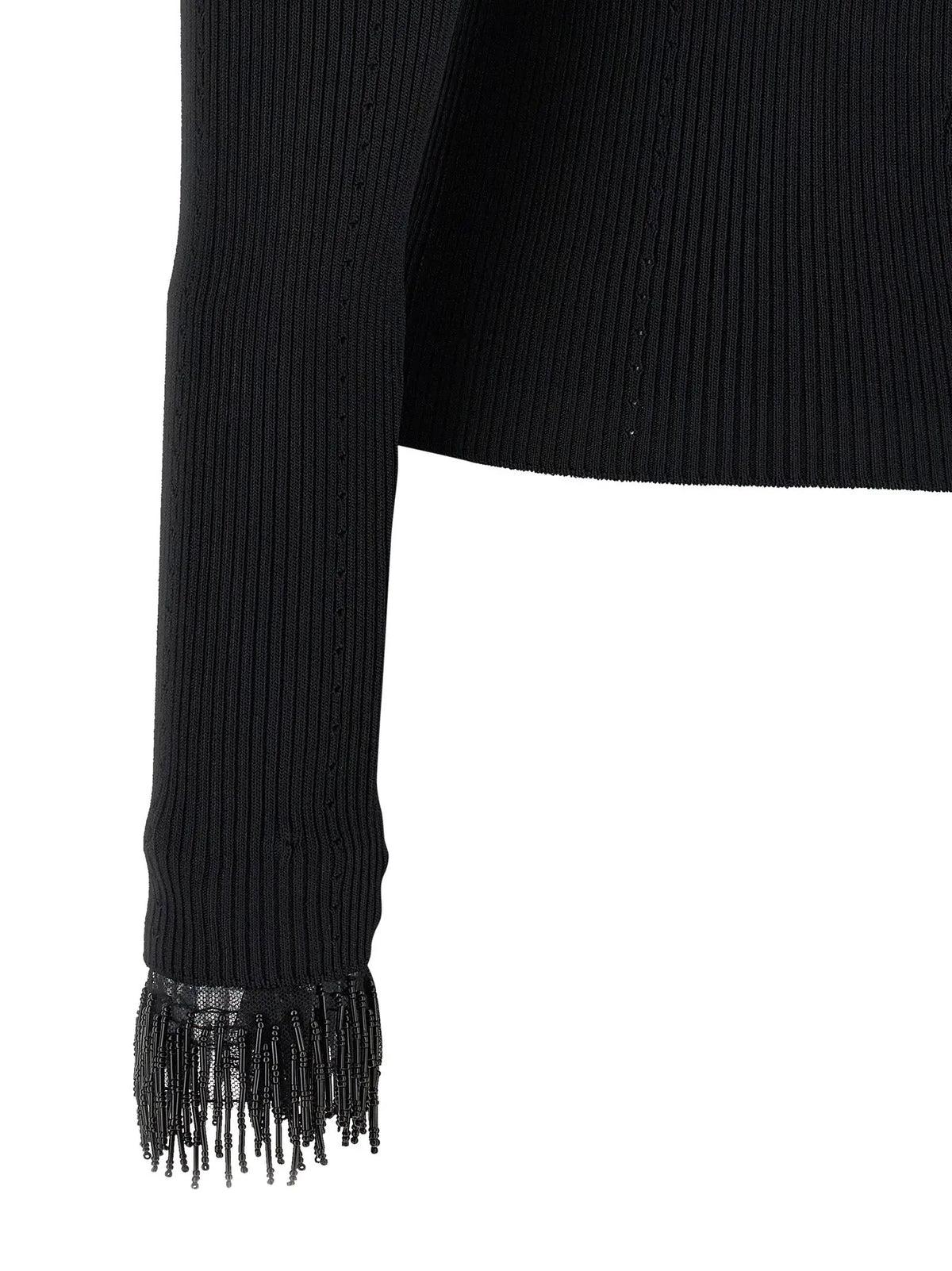 Twinset Black Viscose Cardigan