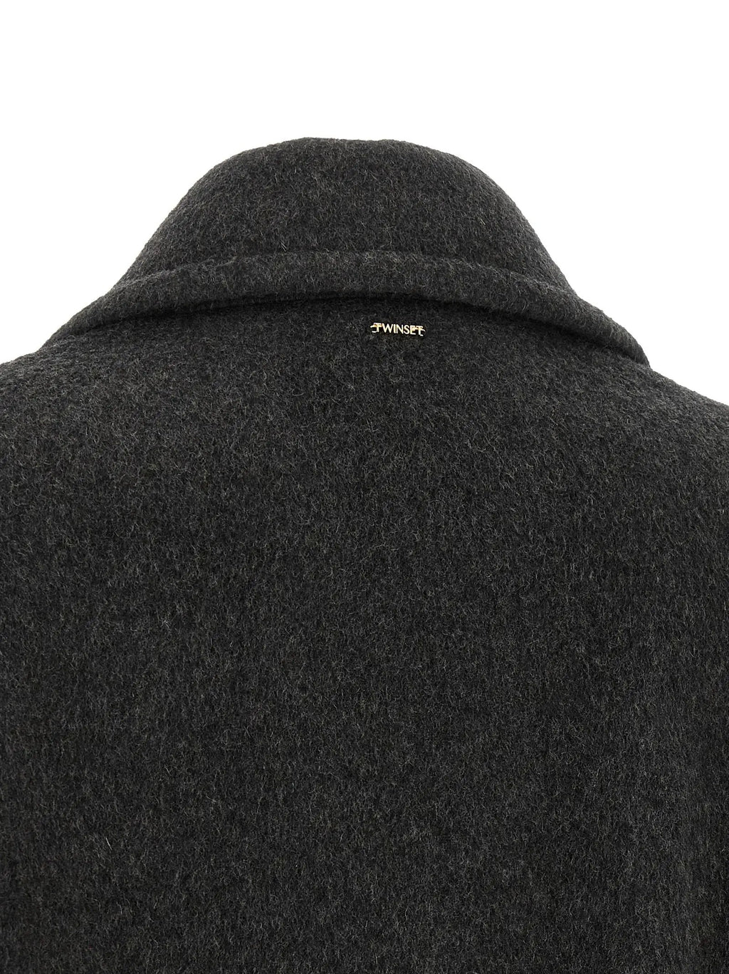 Twinset Gray Wool Coat