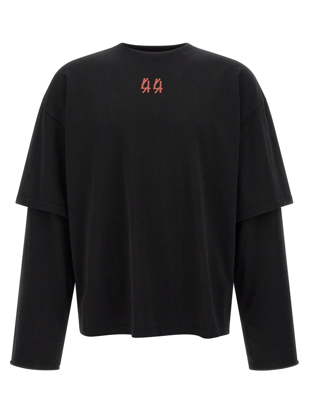 44 Label Group Black Cotton T-Shirt