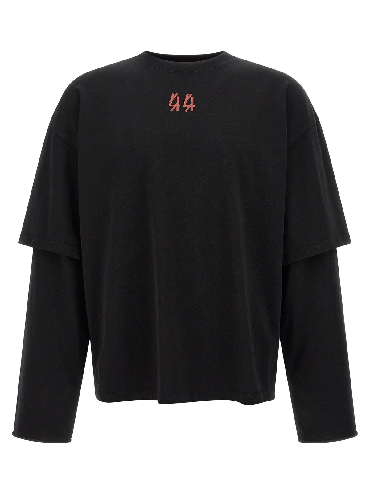 44 Label Group Black Cotton T-Shirt