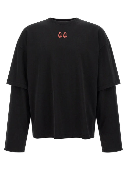 44 Label Group 44 Label Group Black Cotton T-Shirt