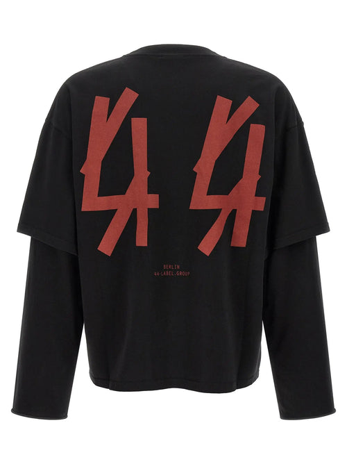 44 Label Group 44 Label Group Black Cotton T-Shirt