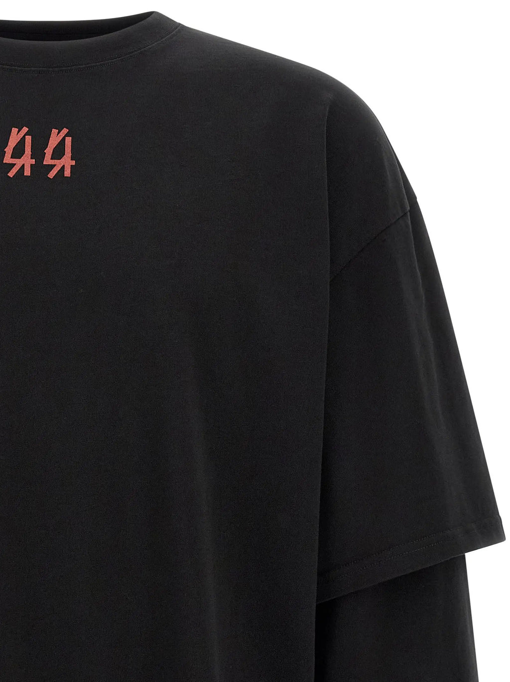 44 Label Group Black Cotton T-Shirt
