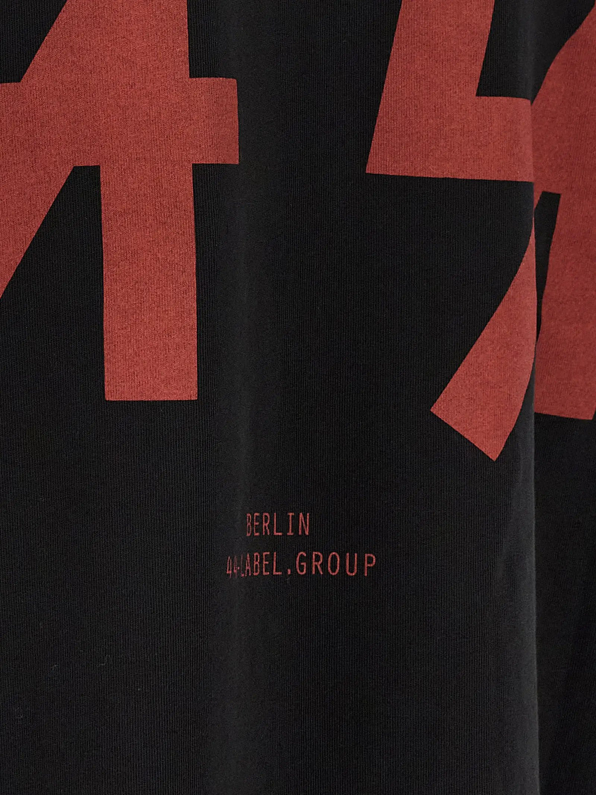 44 Label Group Black Cotton T-Shirt