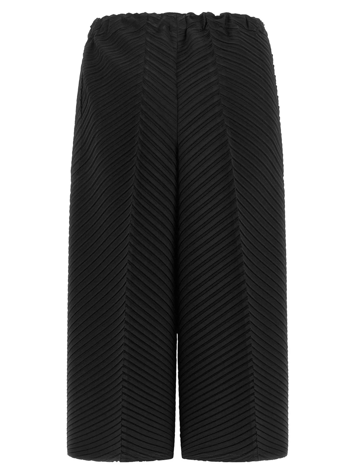 Issey Miyake Black Polyester Casual Pants