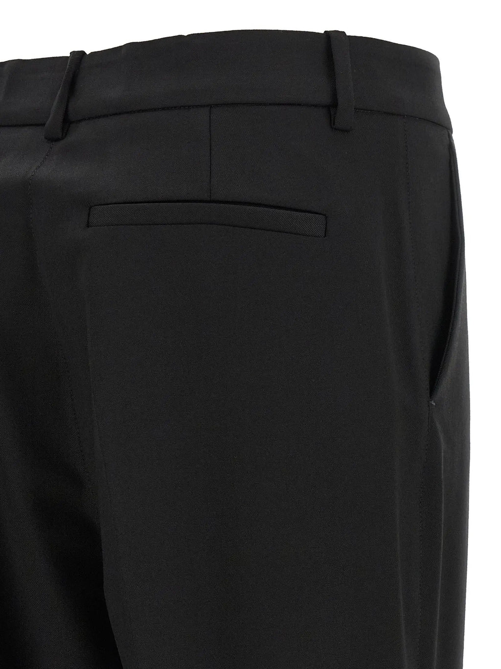 P.A.R.O.S.H. Black Virgin Wool Dress Pants