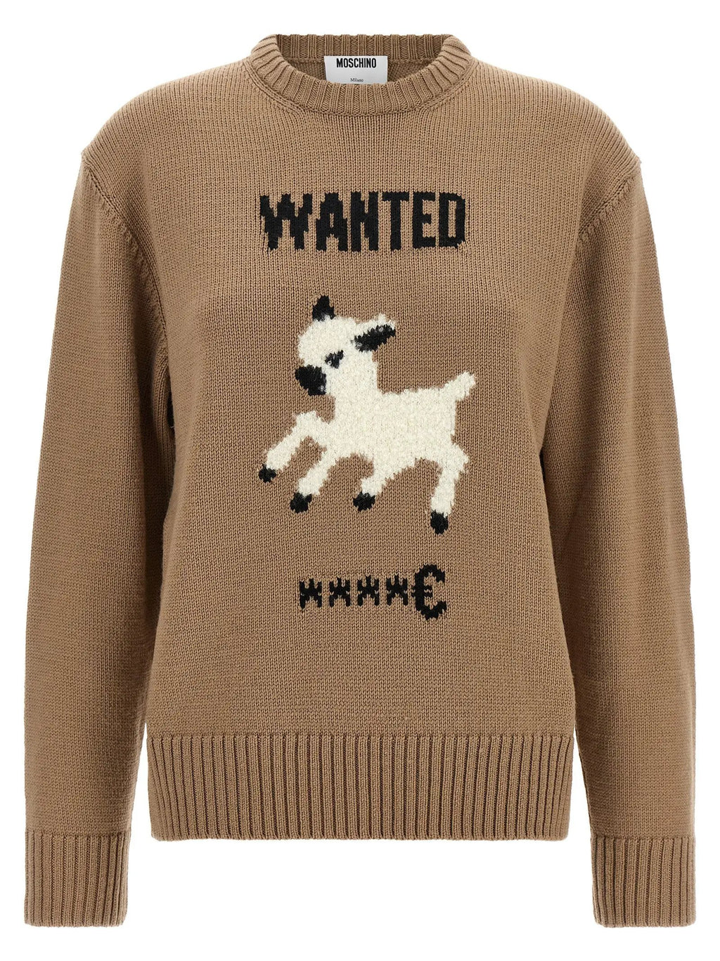 Moschino Beige Virgin Wool Cardigan
