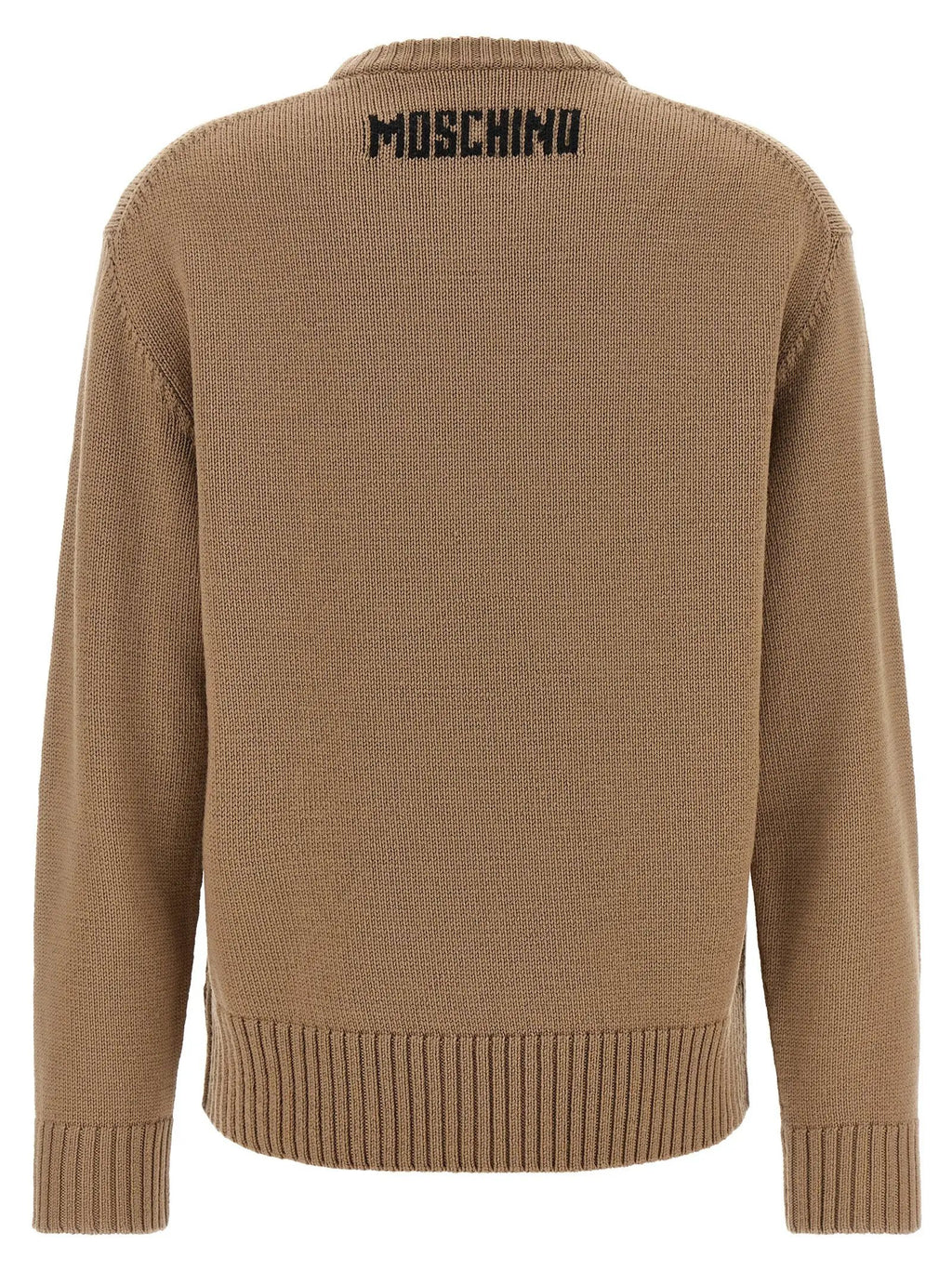 Moschino Beige Virgin Wool Cardigan