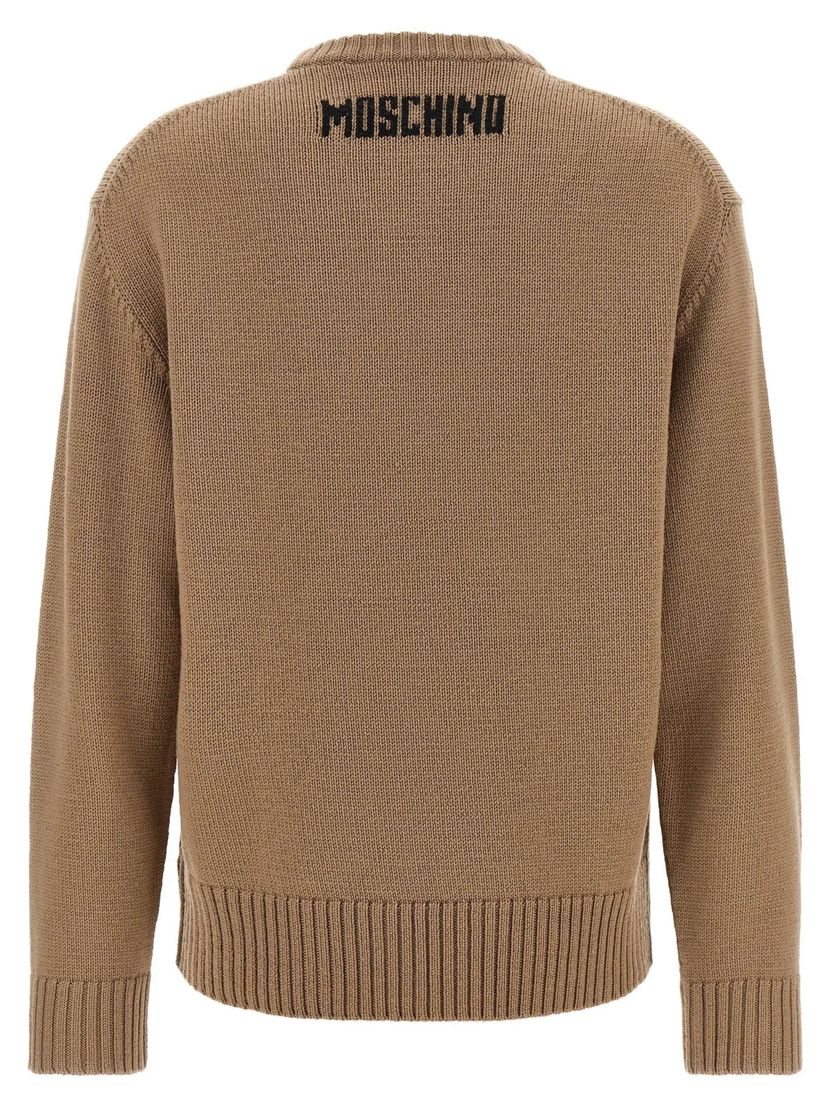 Moschino Beige Virgin Wool Cardigan