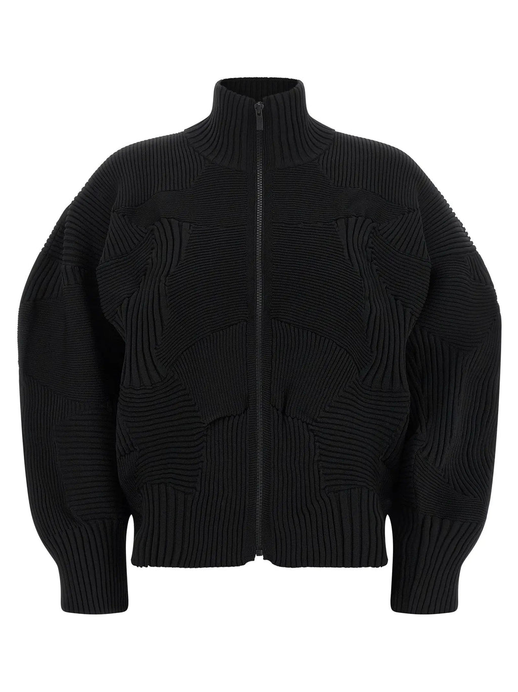Issey Miyake Black Polyester Full-Length Jacket