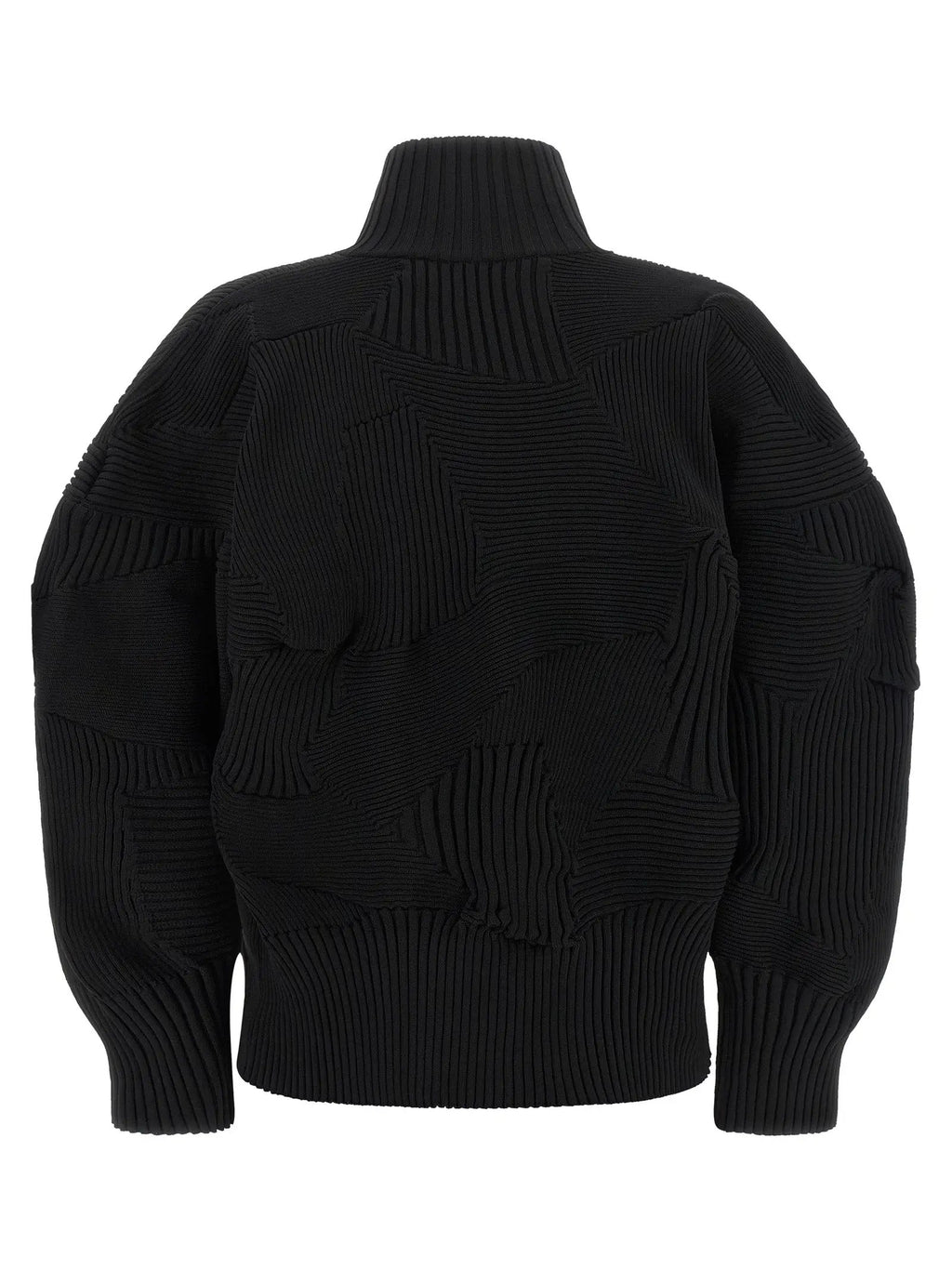 Issey Miyake Black Polyester Full-Length Jacket