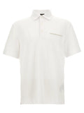 ZEGNA White Cotton Polo Shirt