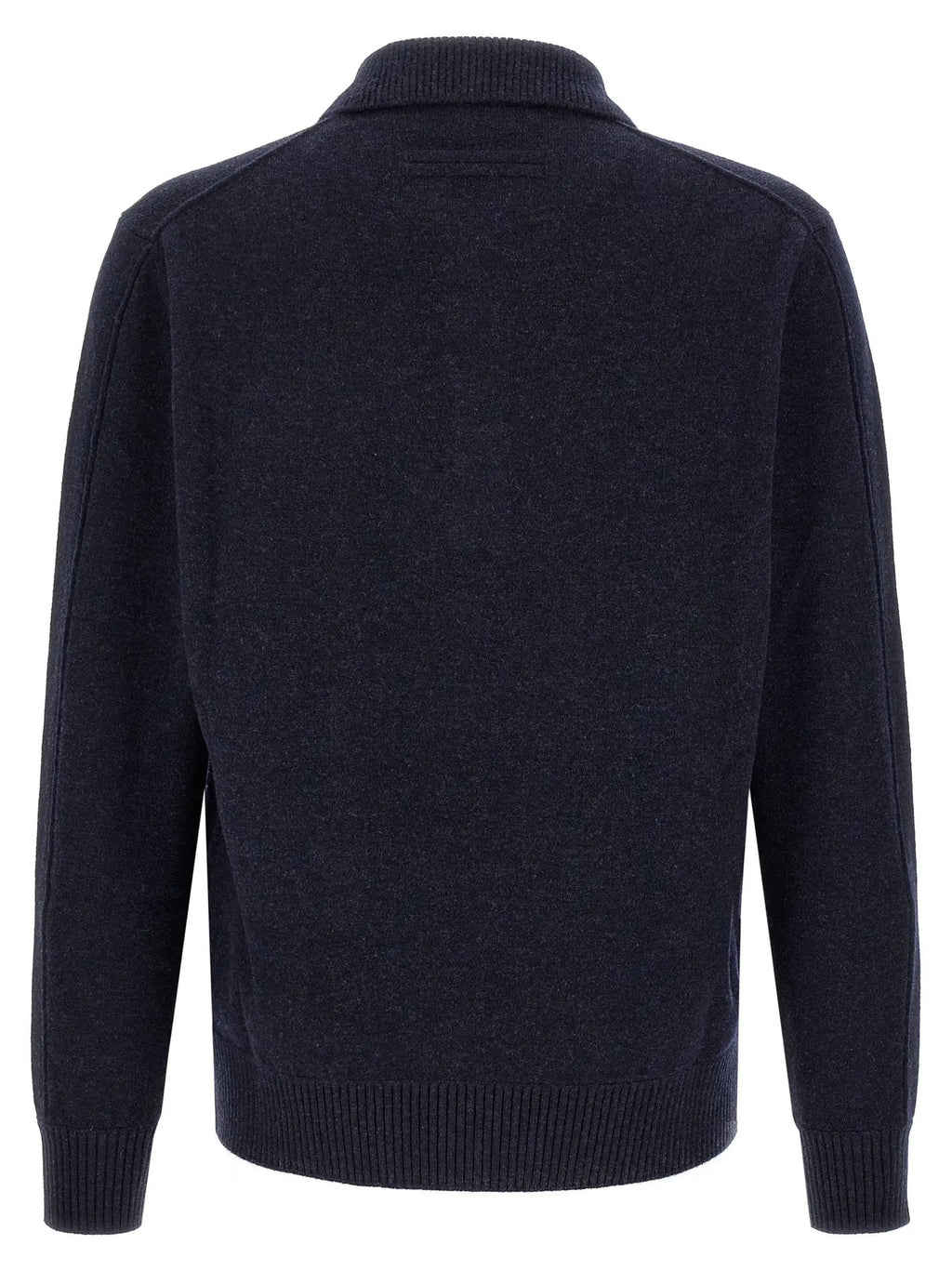 ZEGNA Blue Wool Polo Shirt