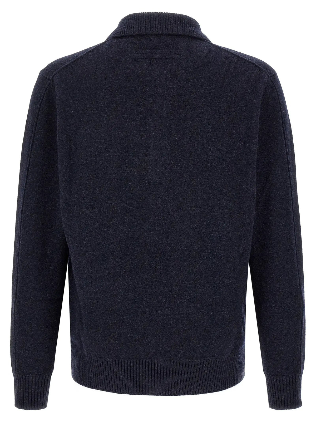ZEGNA Blue Wool Polo Shirt