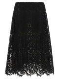 Fendi Black Cotton Midi Skirt