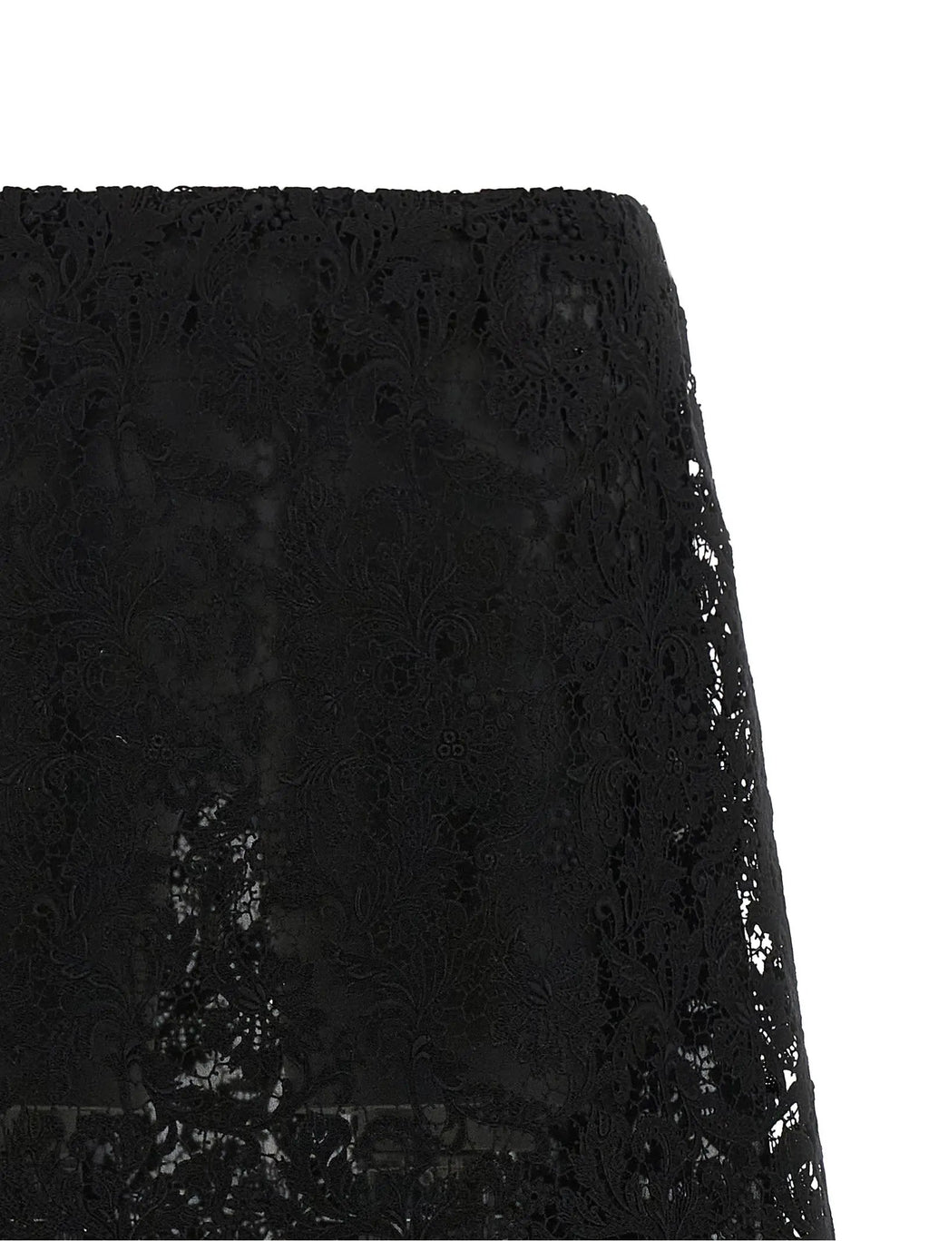 Fendi Black Cotton Midi Skirt