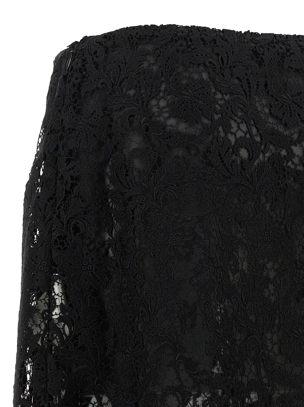 Fendi Black Cotton Midi Skirt