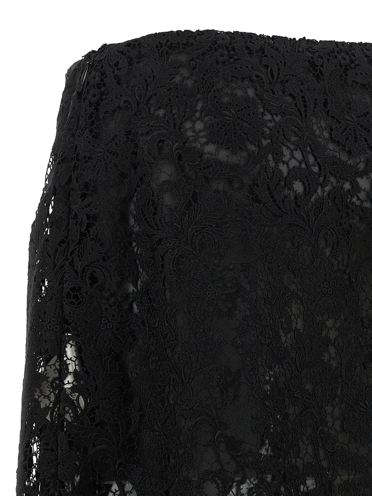 Fendi Black Cotton Midi Skirt