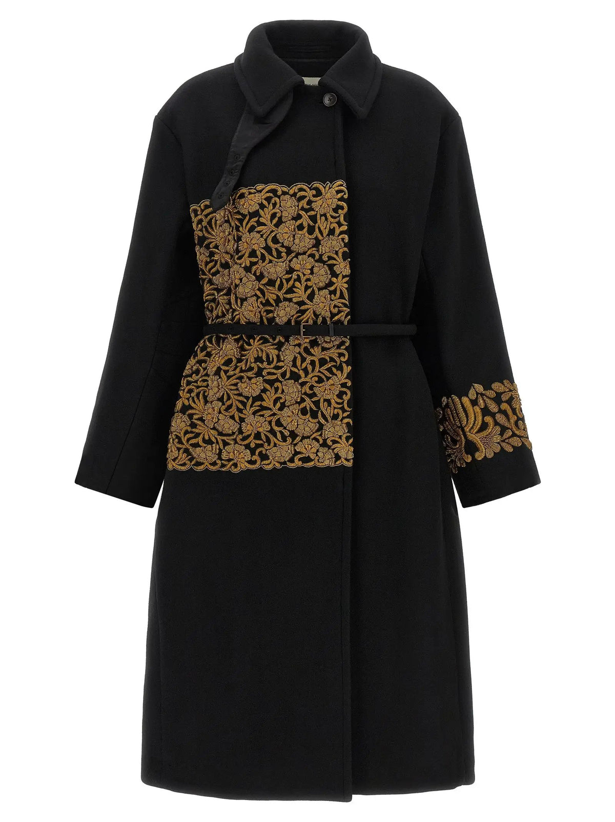 Dries Van Noten Dries Van Noten Black Wool Coat