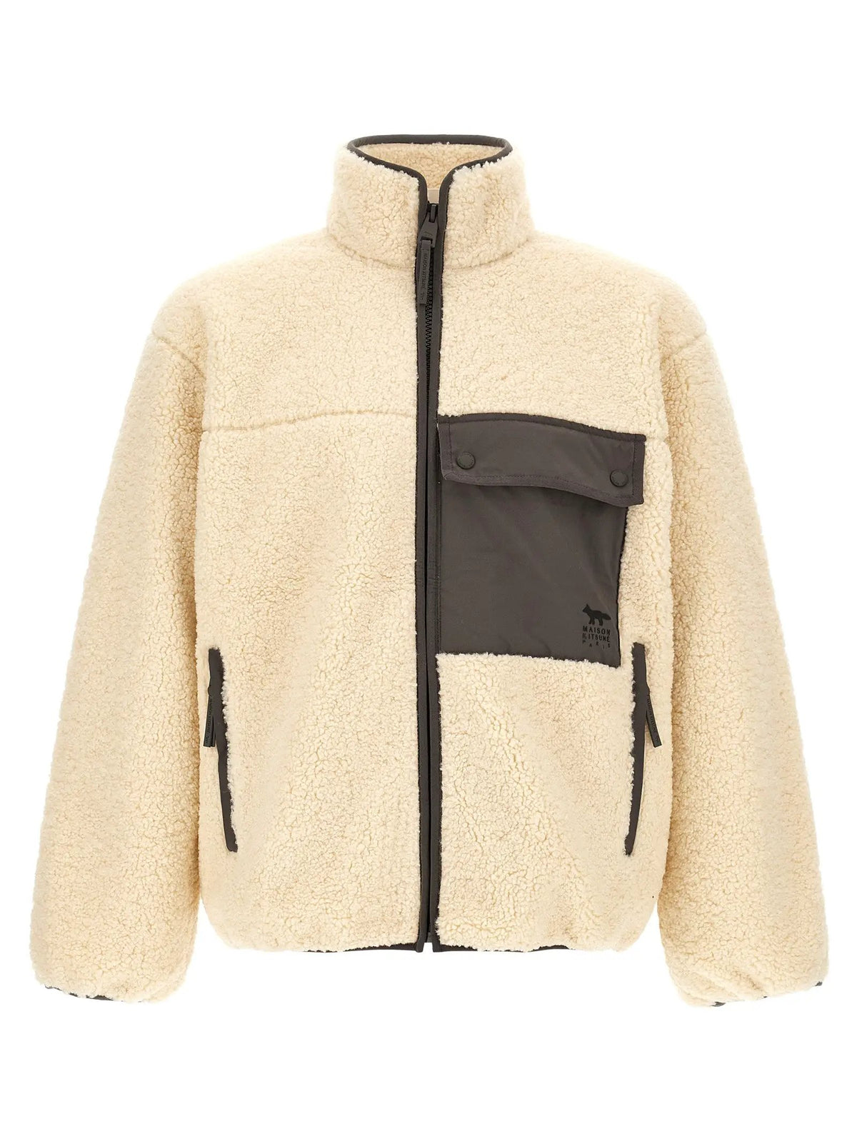 Maison Kitsuné Maison Kitsuné Beige Polyester Full-Length Jacket
