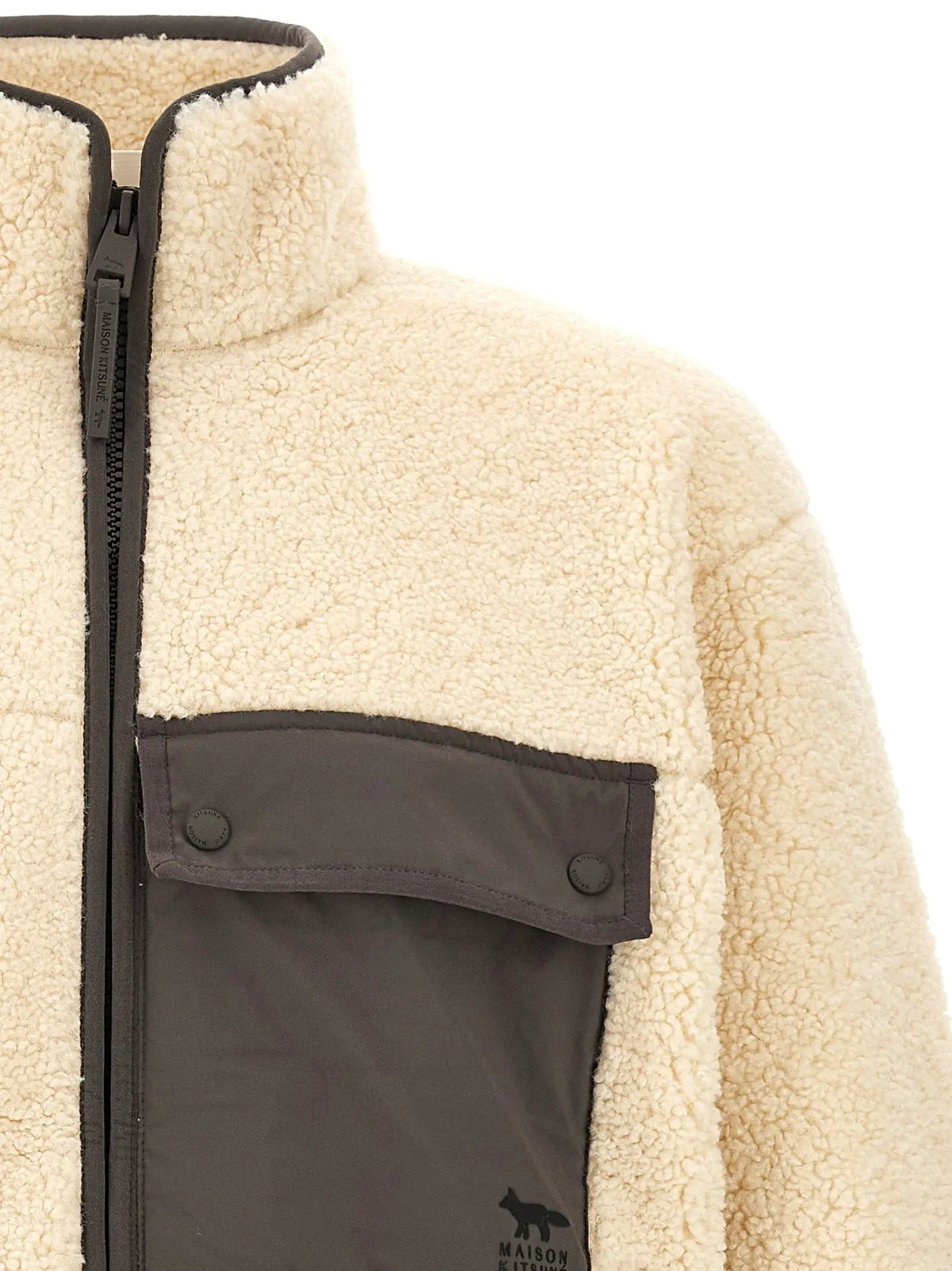 Maison Kitsuné Maison Kitsuné Beige Polyester Full-Length Jacket