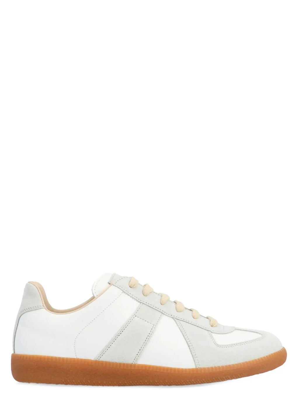 Maison Margiela Maison Margiela White Polyvinyl Low Top Sneakers