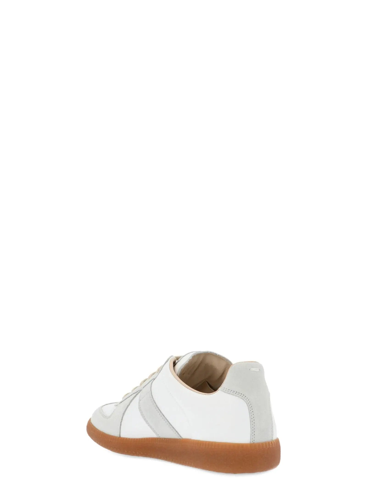 Maison Margiela Maison Margiela White Polyvinyl Low Top Sneakers