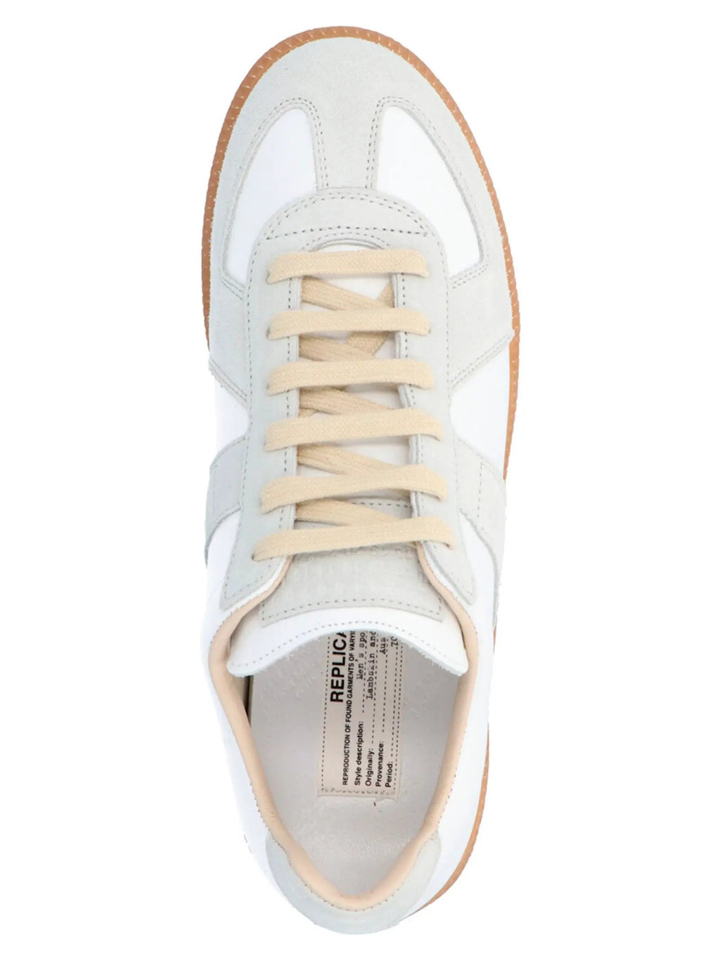 Maison Margiela Maison Margiela White Polyvinyl Low Top Sneakers