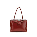 The Attico The Attico Red Calf Leather Bos Taurus Shoulder Bag